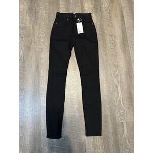 Kookai Jeans Womens Size 36 Black Skinny‎ Stretch Denim Cotton Blend NWT